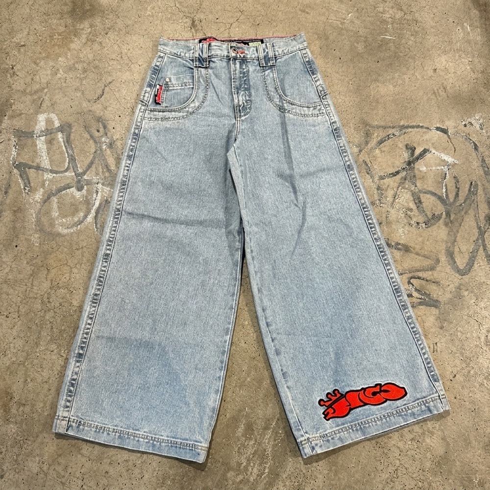 JNCO Jeans King Size 117 Vintage Y2K Skater Wide Leg Baggy Denim 30x30 NWT